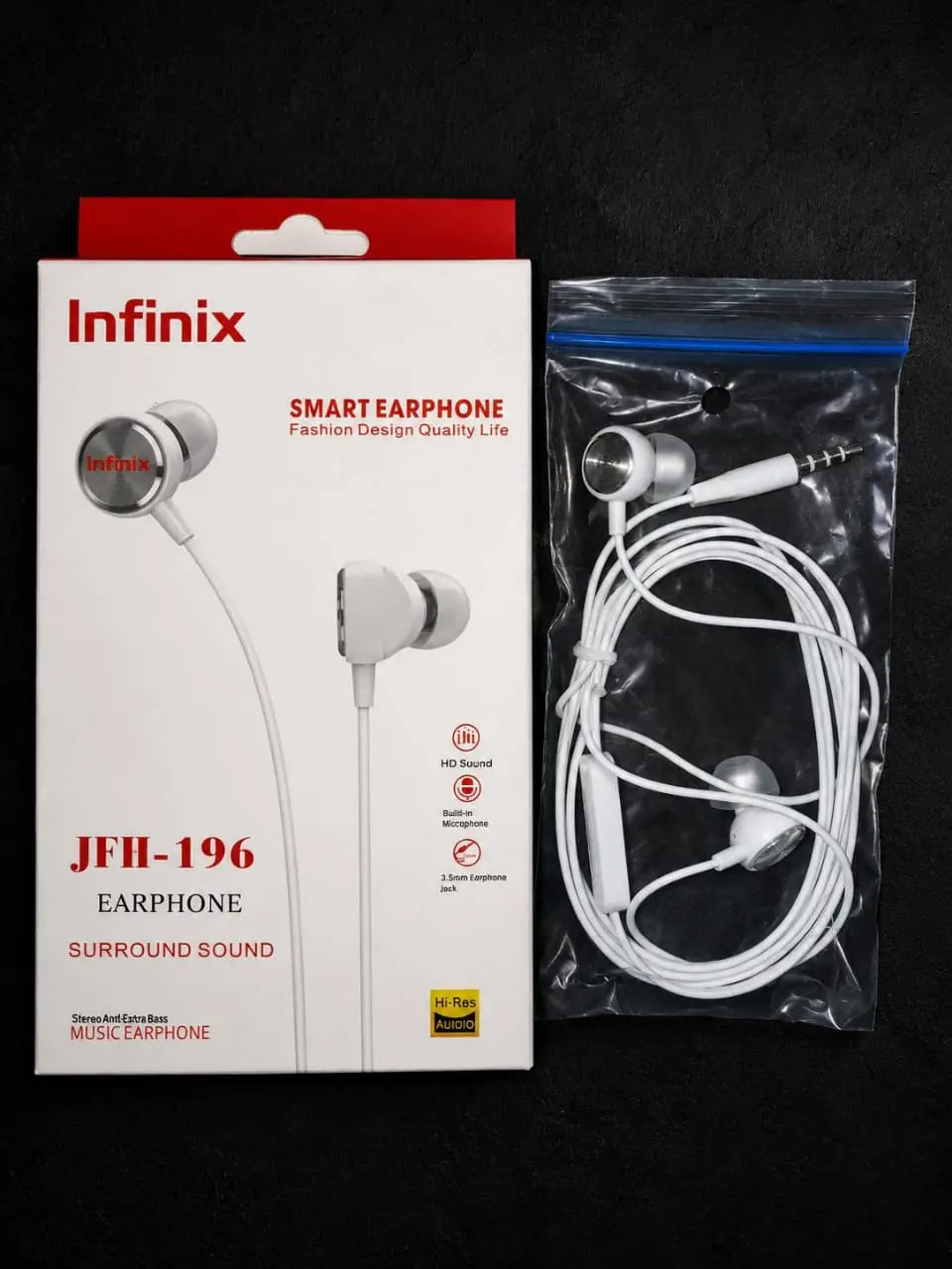 Clear Voice Wired Earphones White